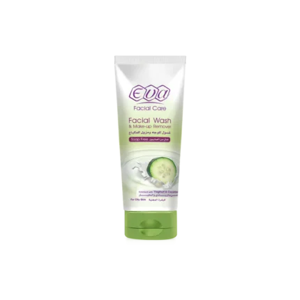 Eva Facial Wash & Make-Up Remover with Cucumber and Yoghurt for Oily Skin- 150 ml